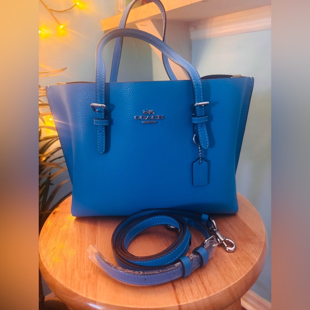 Coach Electric Blue Mollie Tote Bag